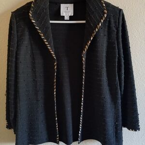 Black Textured Blazer